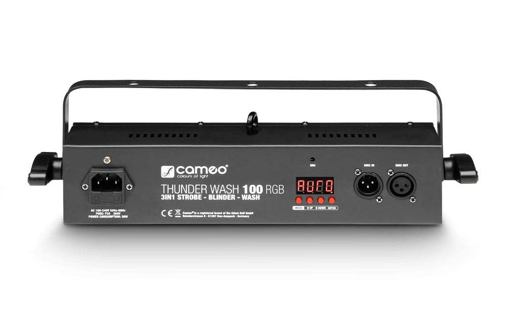 Cameo THUNDER WASH 100 RGB - Estrobo, cegadora y washer 3 en 1 con 132 LED 0,2 W RGB