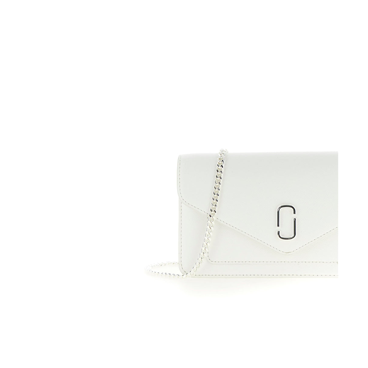 MARC JACOBS The Longshot Chain Wallet, Mujer, Color Blanco, One Size