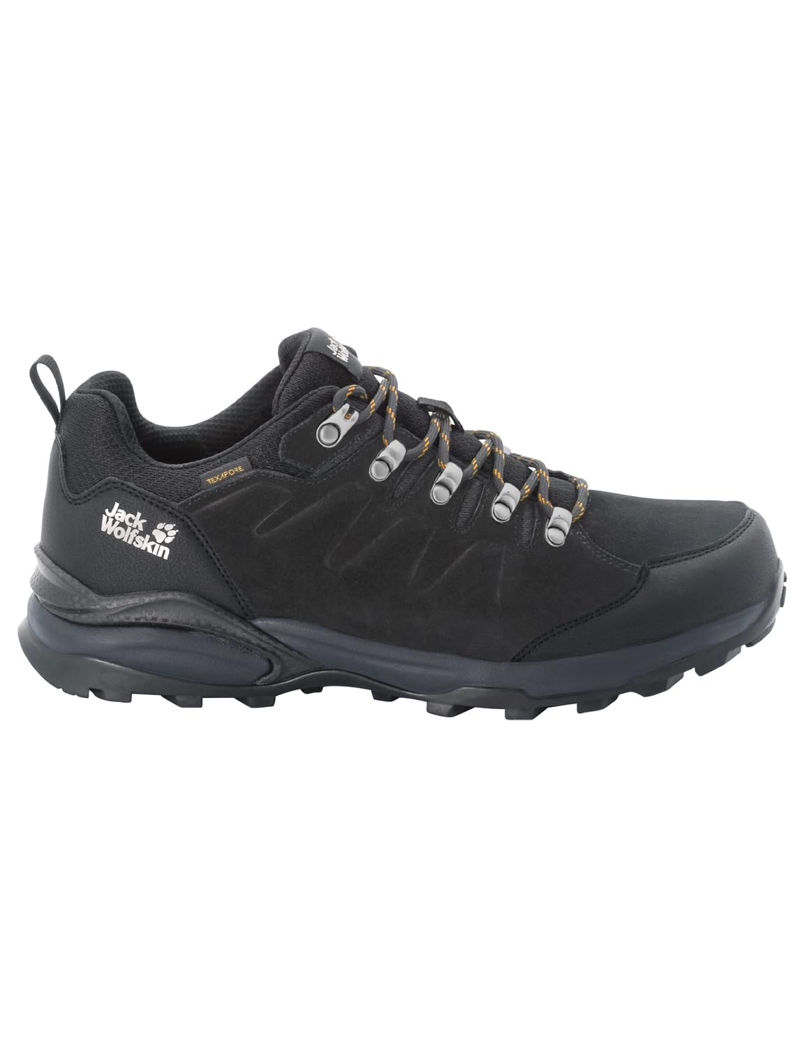 Jack Wolfskin Refugio Texapore Low M, Zapatillas, Hombre, Phantom Burly Yellow Xt Cuchillo, 47.5 EU