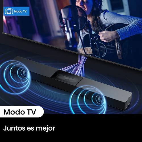 Hisense HS2000 - Barra de Sonido 2.1, 240W, Subwoofer Incorporado, Dolby Digital Plus, DTS Virtual:X, Modo TV, EzPlay