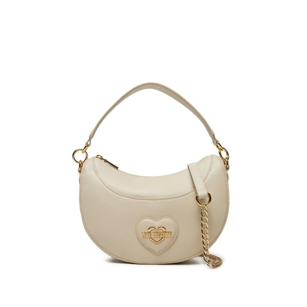 Love Moschino Bolso de Hombro Mujer Blanco Perla Talla única