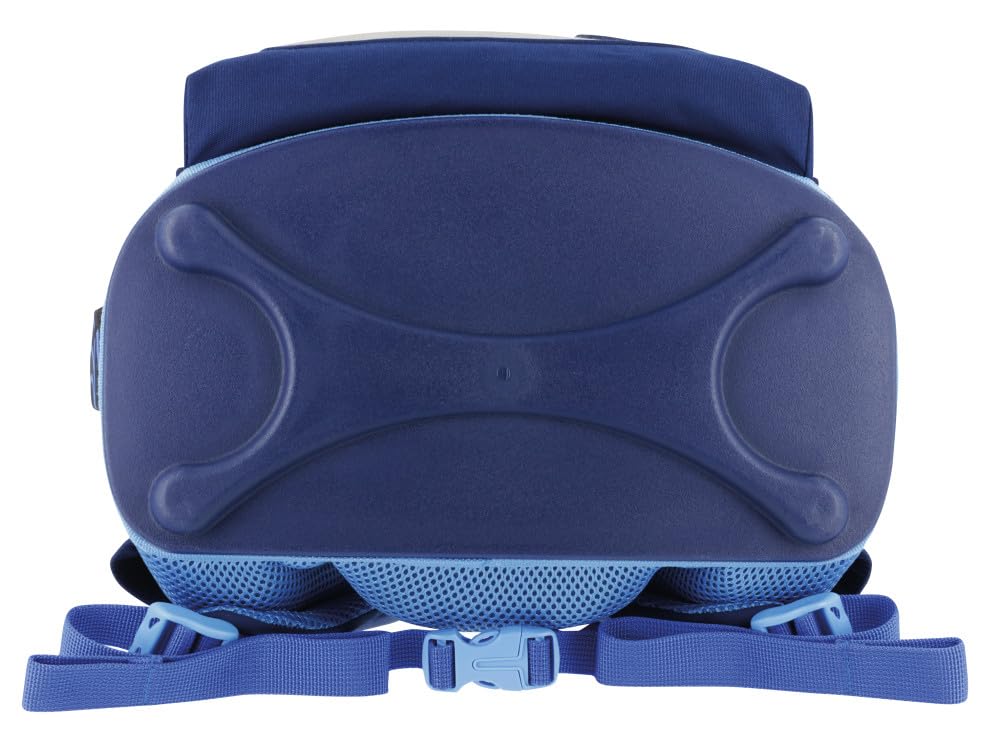 Herlitz Mochila escolar UltraLight Plus Blue Shark rellena, 1 unidad, multicolor, 36 x 28 x 21 cm, Casual