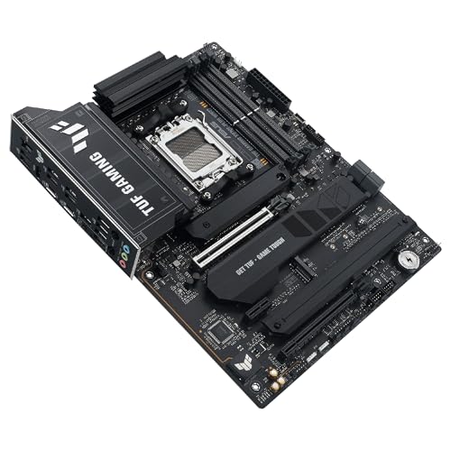 ASUS TUF Gaming X870E-PLUS WIFI7 Placa Base AMD X870E ATX, VRM de 16+2+1 Fases, DDR5, PCIe 5.0, Q-Release Slim, M.2, WiFi 7, USB4 Tipo-C, Aura Sync, AI Cooling II, AI Networking II y AI Overclocking