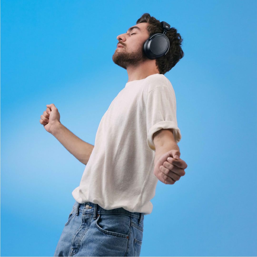 Sennheiser Auriculares Momentum 4 Wireless: Auriculares Bluetooth para Llamadas nítidas con cancelación de Ruido adaptativa, 60 Horas de duración de la batería, Sonido Personalizable - Grafito