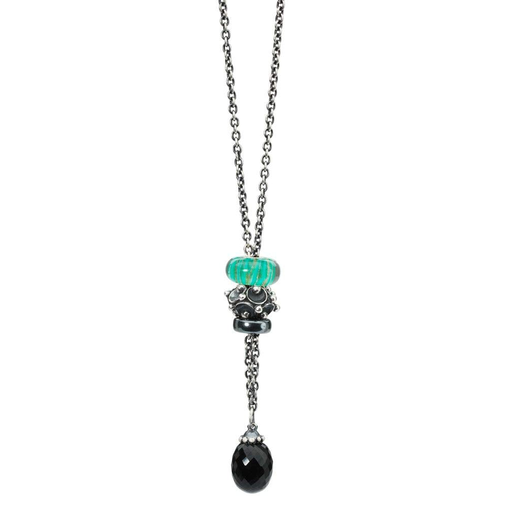 Trollbeads People'S Bead 2012 Spiritual Collection - Collar de Plata de Ley con ónix