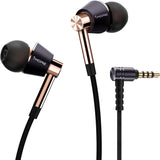 1MORE Triple-Driver HiFi Auriculares In-ear Hi-Res Audio con Cable Integrado de Control Remoto y Micrófono para iPhone y Android Teléfono móviles,E1001 Oro