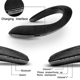 Altavoz de Hombro para Samsung Galaxy S6 Smartphone Música Inalámbrica Cuello Bluetooth (Negro)