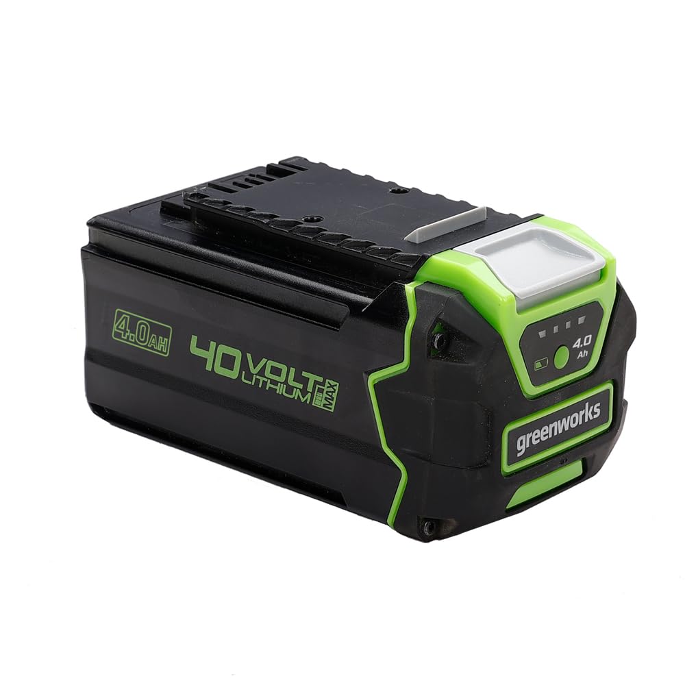 Greenworks Batería 40V 4Ah - Potente y Original Batería Iones de Litio para Herramientas Eléctricas y Jardinería Greenworks 40V, Carga Rápida, Control de Carga LED 3 Etapas, Garantía de 2 Años - G40B4