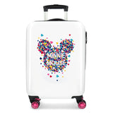 Disney Minnie Magic Maleta de cabina, Rosa, 38 x 55 x 20 cm, Rígida ABS, Cierre combinación, 33 L, 2.8 Kg, 4 Ruedas, Doble Equipaje de Mano