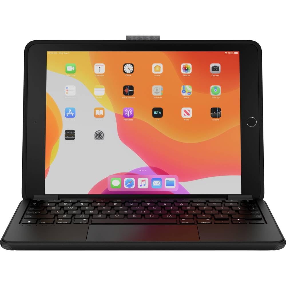 Brydge Teclado inalámbrico 10.2 MAX+ QWERTZ con Funda y trackpad para iPad (7ª 9ª generación)