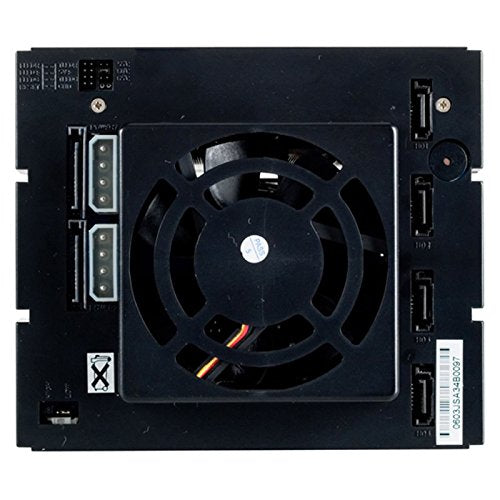 FANTEC SNT-BA3141-1 Backplane, Caja para 4 Discos Duros de 3,5 Pulgadas (8,9 cm), para Montar en un Compartimento de 5,25'', Ventilador de 80mm, Negro