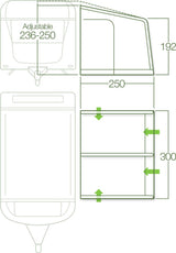 Lichfield Dakota Caravan Awning, Unisex Adulto, Excalibur, Talla Única