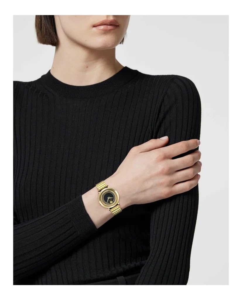 Versace Reloj Analógico para Mujer'S de Cuarzo Suizo con Correa en Acero Inoxidable VE0O00425