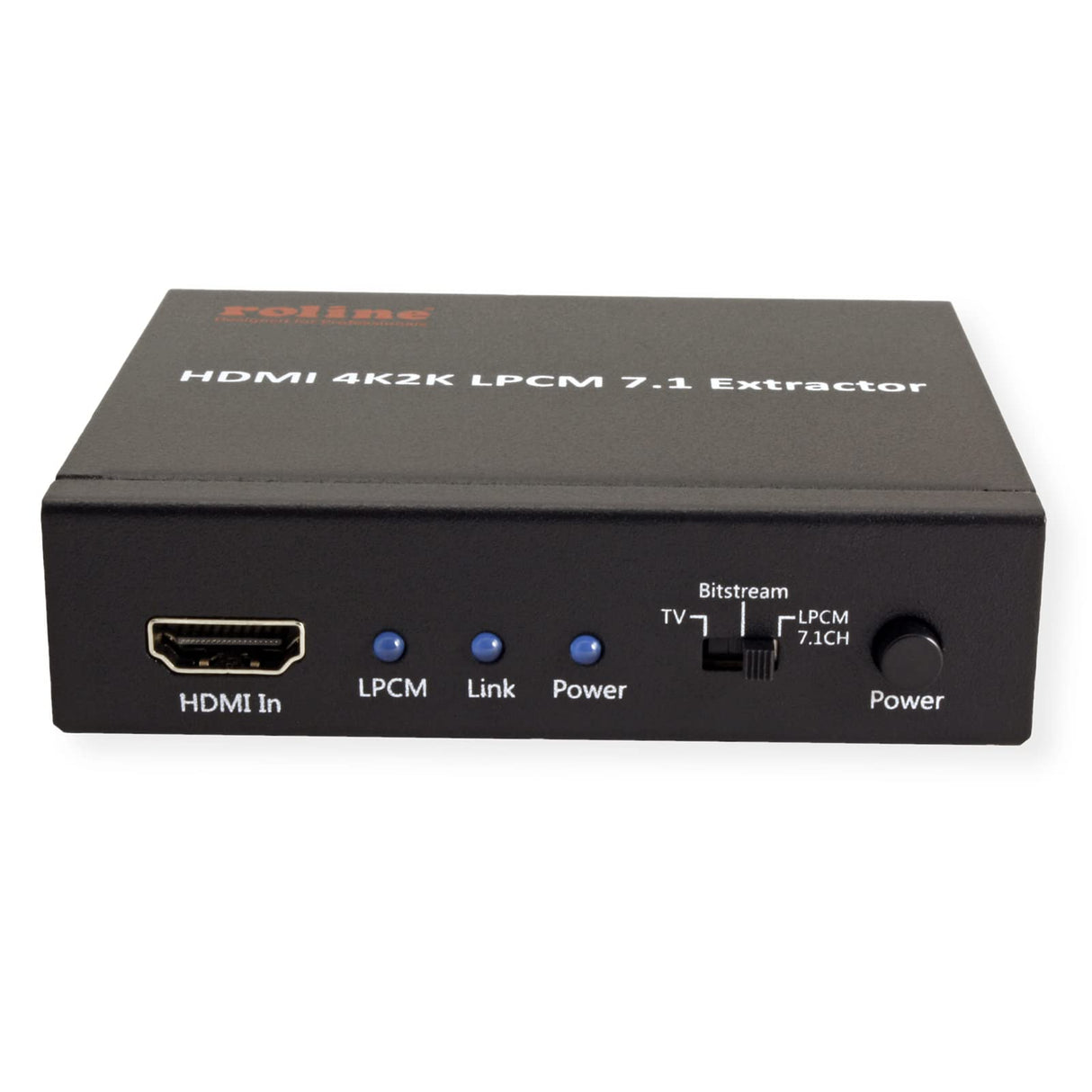 ROLINE Extractor Audio HDMI 4K2K LPCM7.1, Negro