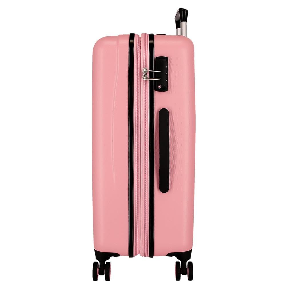 Disney Joumma Nightmare Maleta Mediana Rosa 48x68x26 cms Rígido 3 kgs Cierre de combinación Lateral ABS 3 kgs 56L