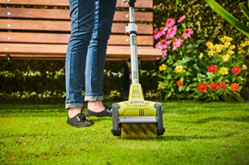 RYOBI - Limpiador de Suelos Inalámbrico 18V One+ - Uso en Superficies Duras de Jardín - Mango Ergonómico y Tubo Telescópico - Se Entrega con 1 Cepillo Universal - RY18PCB-0