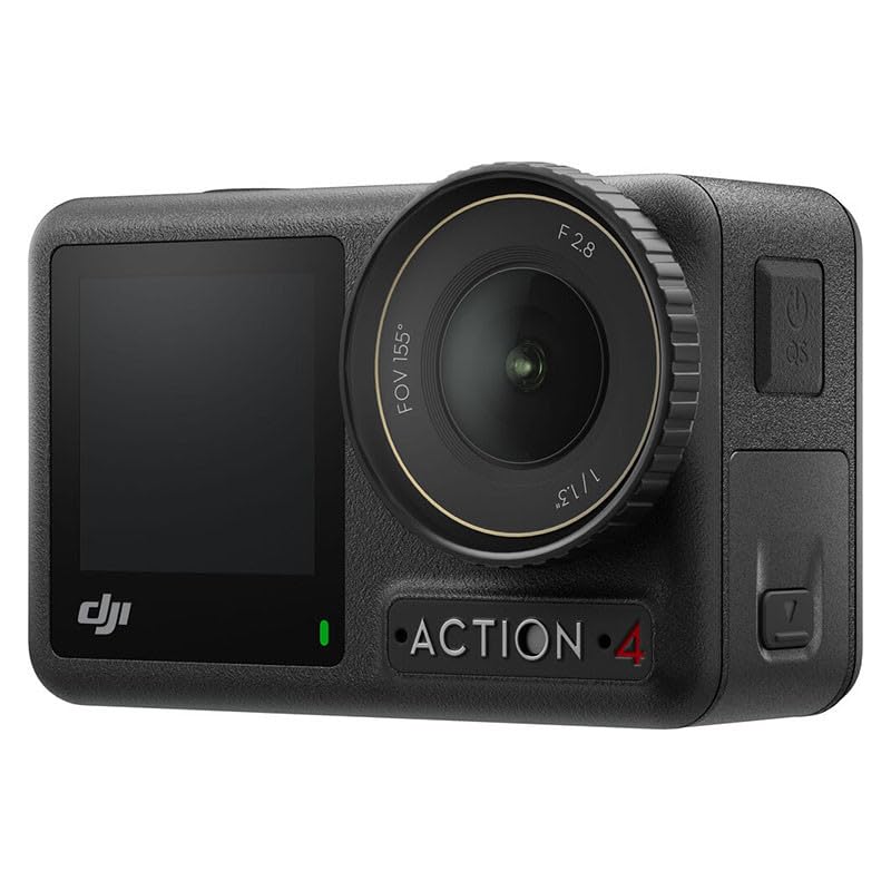 DJI Osmo Action 4 Pack Aventura: cámara deportiva 4K/120fps con sensor de 1/1.3pulgadas, D-Log M y 10 bits, campo de visión ultraamplio de 155º, hasta 7.5h con 3 baterías adicionales para grabar vlogs