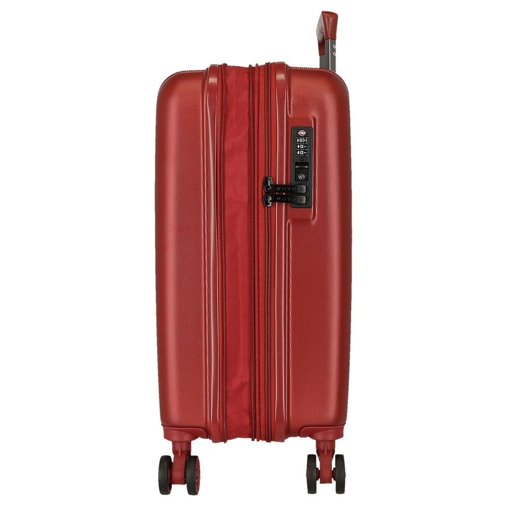 Joumma Marvel Ironman Maleta de Cabina Rojo 40x55x20 cms rígida 2,8 kgs Cierre TSA Integrado ABS 2,8 kgs 37L Extensible Equipaje de Mano