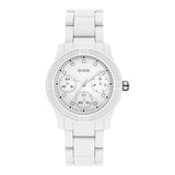 Guess Reloj Analógico para Mujer de Cuarzo con Correa en Caucho W0944L1