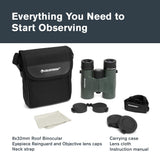 Celestron 71330 Nature DX 8x32: prismáticos con prisma BaK-4, verde