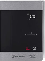 LG Microondas MS2595CIS con tecnología Smart Inverter 25 litros de capacidad, 1000 W, programas automáticos, niveles de potencia ajustables y función EasyClean, color plateado