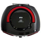 Silva-Schneider MPC 19.4 - Radio FM con Reproductor de CD, AUX, USB, Color Negro y Rojo