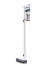 SEVERIN Aspiradora de Mano y Vertical, 120 W, 0.5 Litros, 75 Db, Poder de succión 25 AW / 10 kPa, Capacidad de la batería 2.200 mAh, Autonomía de la batería hasta 40 minutos, Blanco / Rojo, HV 7152