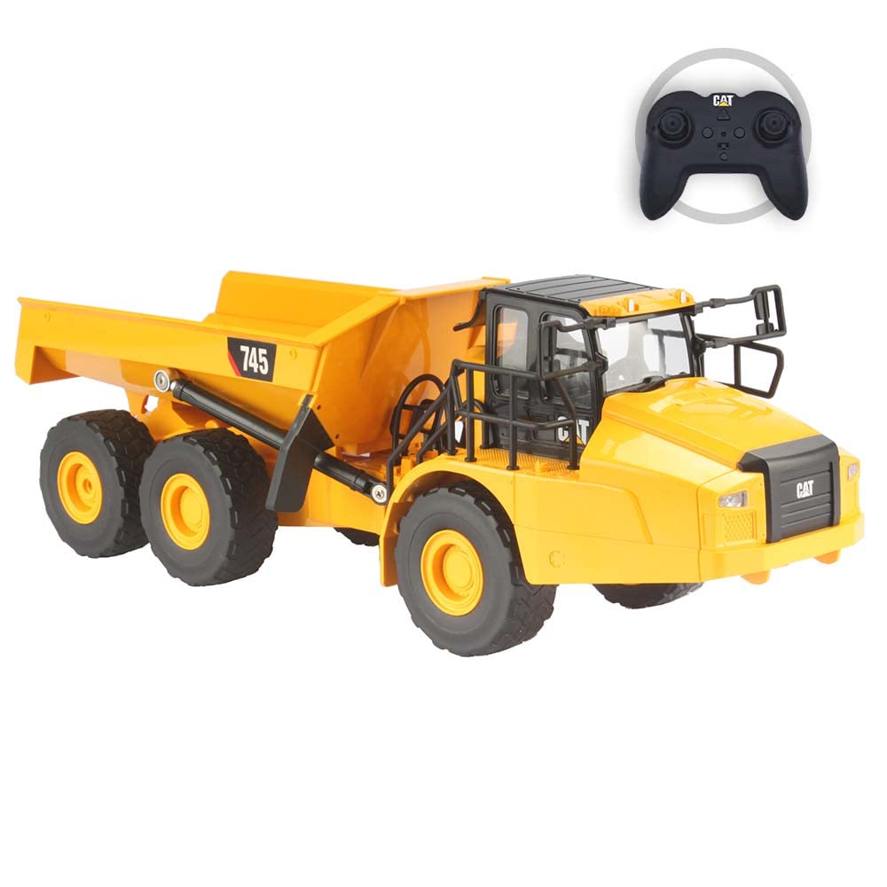 Carrera - 37025004-1:24 RC Cat 745 Articulated Truck - Camión articulado