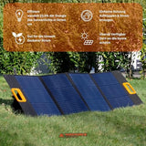 YARD FORCE Panel Solar portátil de 100 W LX SPP10 para generador Solar en casa, IP65 Resistente al Agua, Cargador Solar Plegable, Compatible con Yard Force Power Station para Camping al Aire Libre