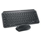 Logitech MX Keys Mini Combo para Negocios, Teclado y Mouse inalámbricos compactos, tecnología Logi Bolt, Bluetooth, Certificado para Windows/Mac/Cromo/Linux, Grafito