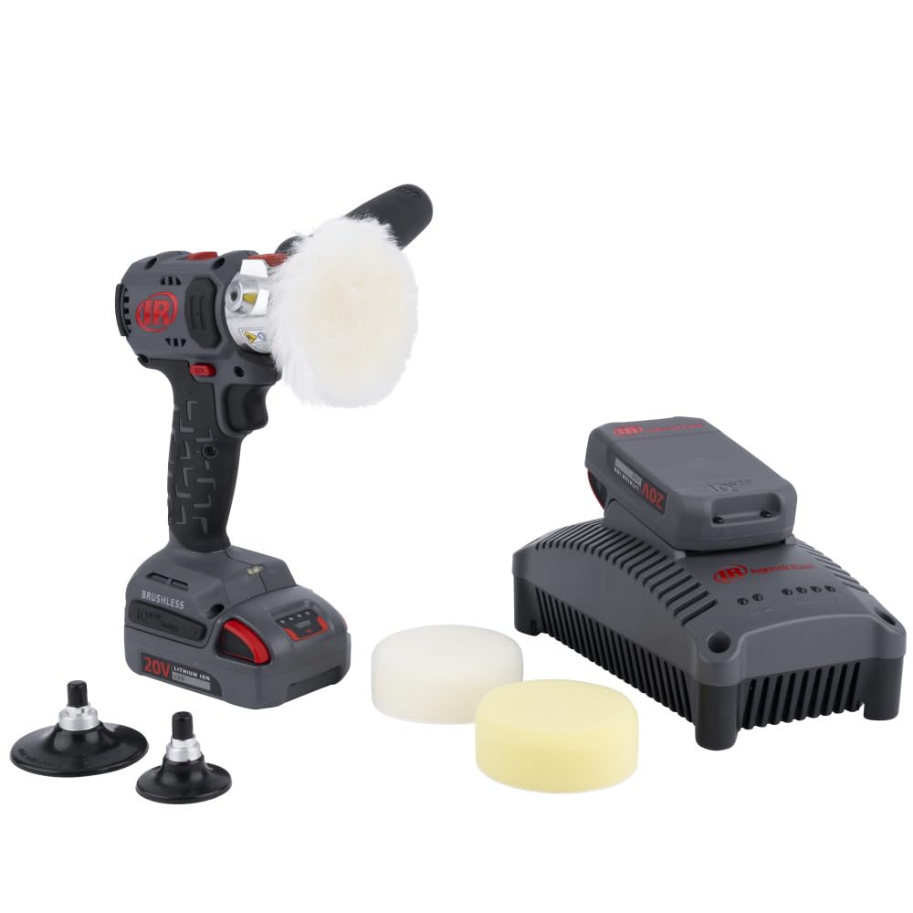 Ingersoll Rand G1621-K22-EU Pulidora/Lijadora Inalámbrica IQV20 20V Alta Potencia Motor sin Escobillas Duración Extendida