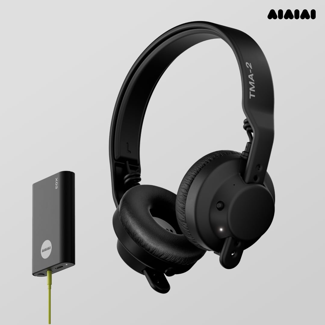 AIAIAI TMA-2 DJ Wireless - Auriculares inalámbricos Profesionales para DJ con Audio inalámbrico de latencia ultrabaja, más de 25 Horas de reproducción, diseño Ligero y Duradero, Almohadillas de Alto