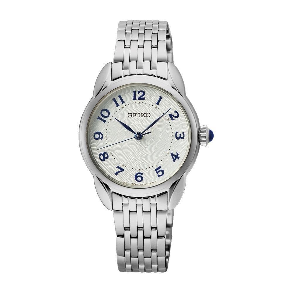 Seiko Reloj Analógico para Mujeres de Cuarzo con Correa en Acero Inoxidable SUR561P1