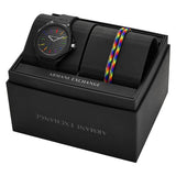 Armani Exchange Orologio da Donna, Movimento al quarzo a tre lancette e cassa da 40 mm con cinturino in Silicone, Conjunto Negro