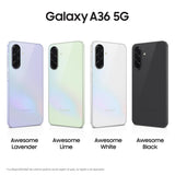 Samsung Galaxy A36 5G 128GB Teléfono Móvil, 6GB RAM, 50MP Cámara, Negro, Garantía del Fabricante 3 Años + 1 Año Extra
