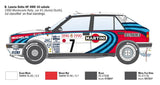 ITALERI -4709 Lancia Delta HF integral 16 V, escala 1:12, Rally Montecarlo 1990, modelo de plástico para montar, multicolor, 4709