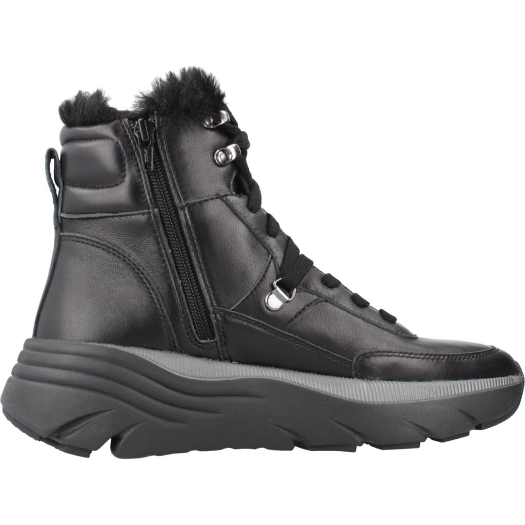 Geox D Diamanta D, Bota de Tobillo Mujer, Negro, 41 EU
