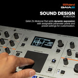 Sintetizador Roland GAIA 2 con prestaciones sonoras avanzadas | Generador de sonido híbrido que combina síntesis de tabla de ondas y virtual analógica | Motional Pad integrado