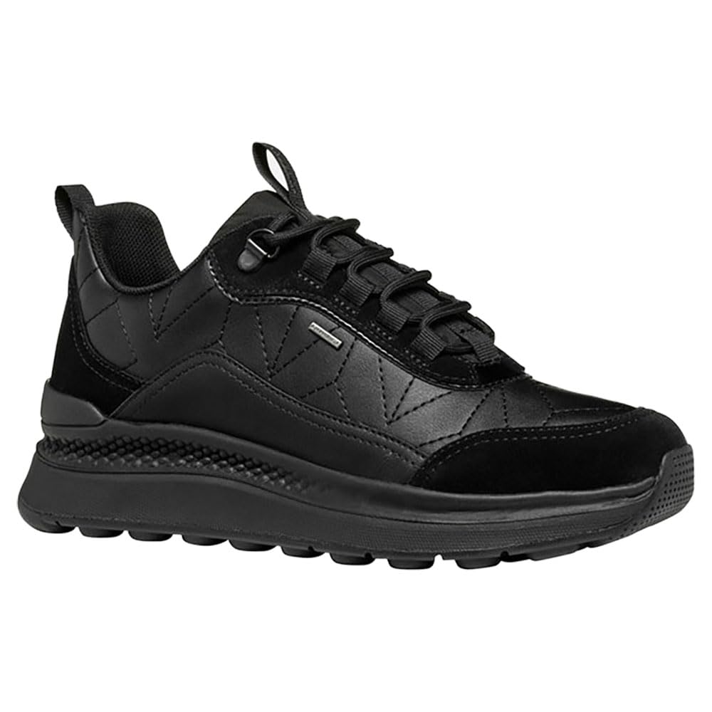 Geox D Spherica Actif X2, Zapatillas Mujer, Black, 36 EU