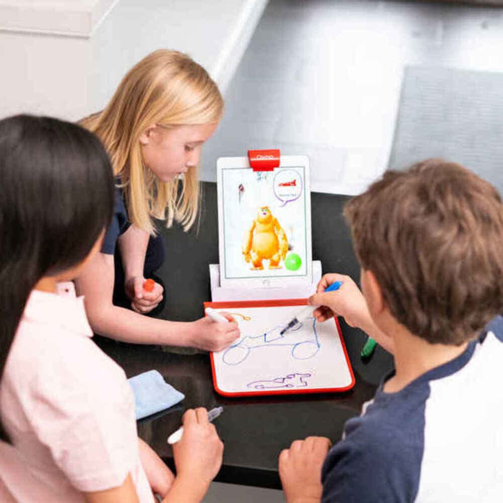 Osmo - Creative Starter Kit for iPad - 3 Educational Learning Games - Ages 5-10 - Drawing, Word Problems & Early Physics - Stem Toy Base Included