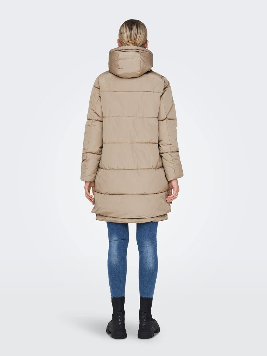 ONLY Onlnora Long Puffer Coat CC Otw Chaqueta, Vajilla, M para Mujer