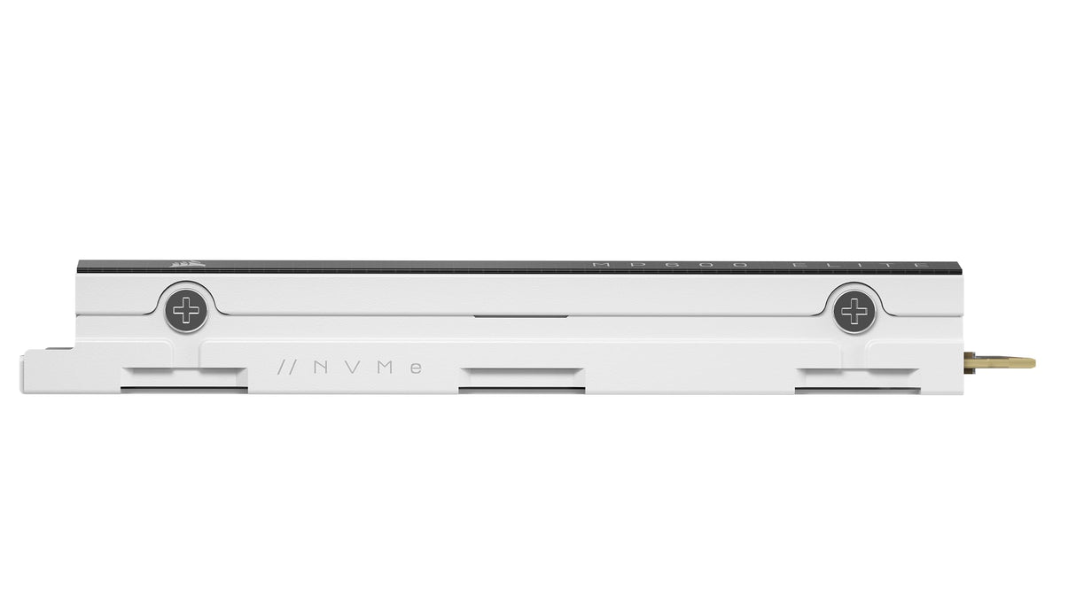 Corsair MP600 Elite 2 TB M.2 PCIe Gen4 x4 SSD NVMe - Optimizada para PS5 - Disipador Térmico Incluido - M.2 2280 - hasta 7.000 MB/s de Lectura Secuencial - NAND 3D TLC de Alta Densidad - Blanco