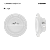 PIONEER TS-Z10LS4 | Subwoofer Superficial Serie Z de 25 cm (1300 W) 4 ohmios Bobina de Voz única