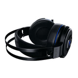 Razer Thresher para PlayStation Auriculares inalámbricos para juegos para PS4, PS5 y PC, 16 horas de duración de la batería, control en los auriculares, almohadillas de cuero artificial, negro-azul