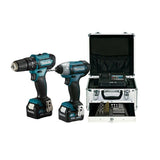 MAKITA CLX228SMX1 Kit Combo HP333D+TD110D 12V MAX, Multicolor