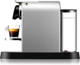 Krups Nespresso Citiz - cafetera de cápsulas monodosis, con 19 bares de presión, thermoblock, función automática con botones retroiluminados, color Plata, modo Eco, Incluye kit bienvenida