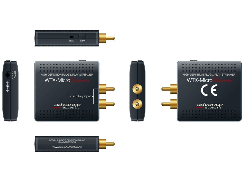 Advance Acoustic WTX MicroStream - Reproductor de Red (24/96), Color Gris