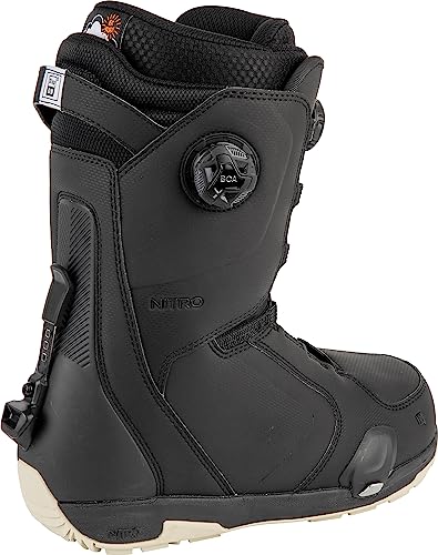 Nitro Darkseid Boa All Mountain Freeride Freestyle Highend Premium Schnellschnürsystem Step On Boot Snowboardboot Barco de Snowboard, Hombre, Negro, 28