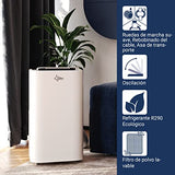 Climatizador móvil SUNTEC Coolfixx 12000 BTU APP - Aire acondicionado móvil y silencioso con control Smart App - Deshumidificador para habitaciones de hasta 60 m2 - Refrigeración y calefacción móvil