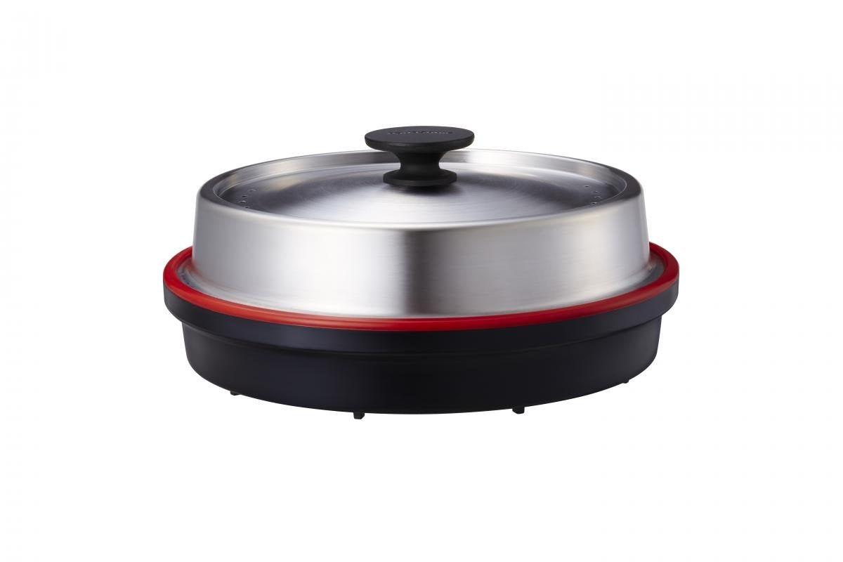 Panasonic Microondas NN-GD38HSGTG con parrilla (1000 W, vaporera, microondas combinado, molde para pizza, 23 litros) acero inoxidable negro